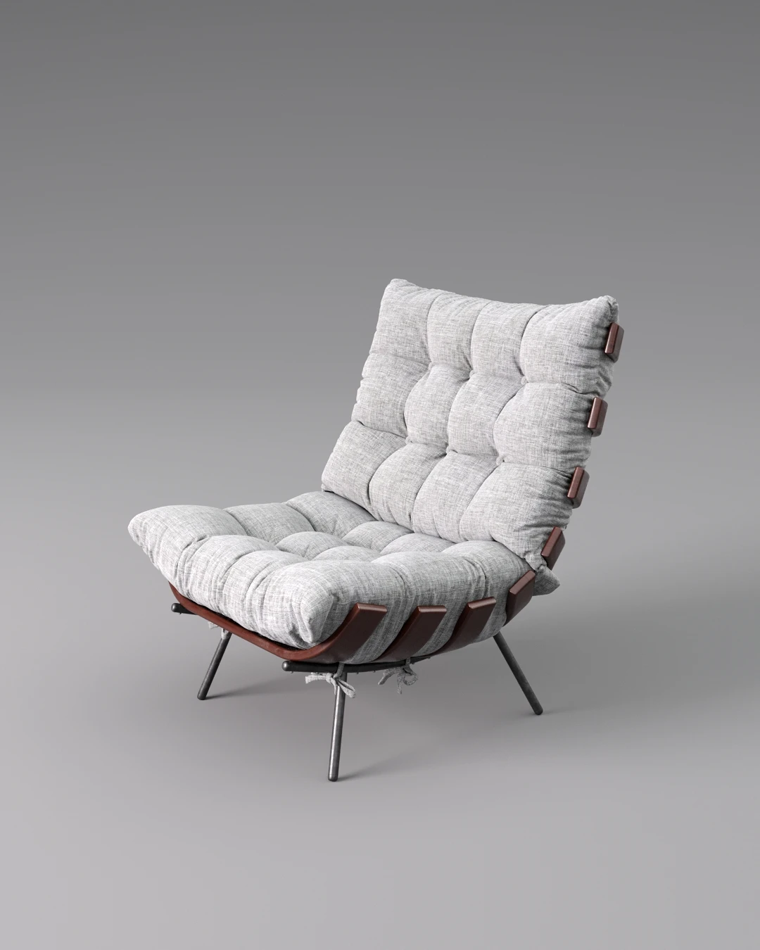 Costela armchair material and lighting study 4